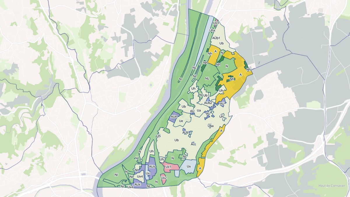 Aperçu cartographique de Ternay, centré sur la commune