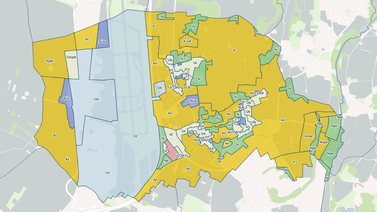 Aperçu cartographique de Colombier-Saugnieu, centré sur la commune