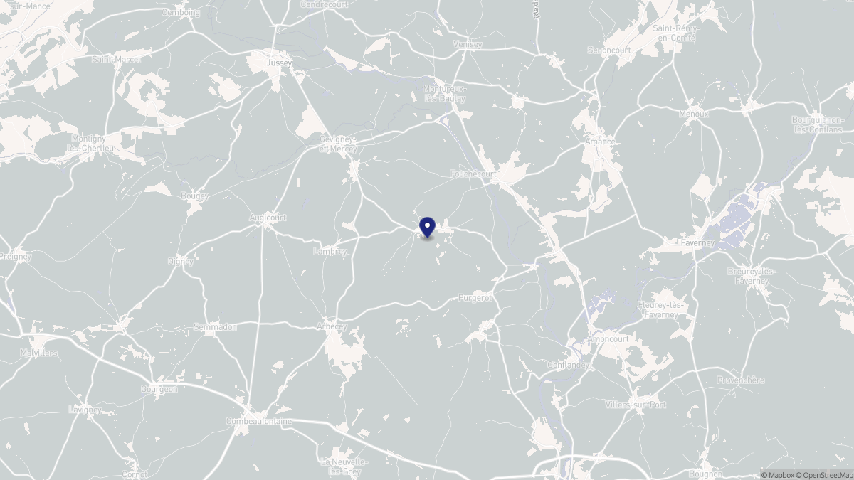 Aperçu cartographique de Aboncourt-Gesincourt, centré sur la commune