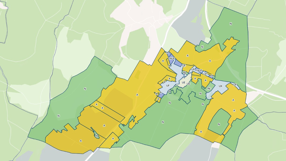 Aperçu cartographique de Andelarrot, centré sur la commune