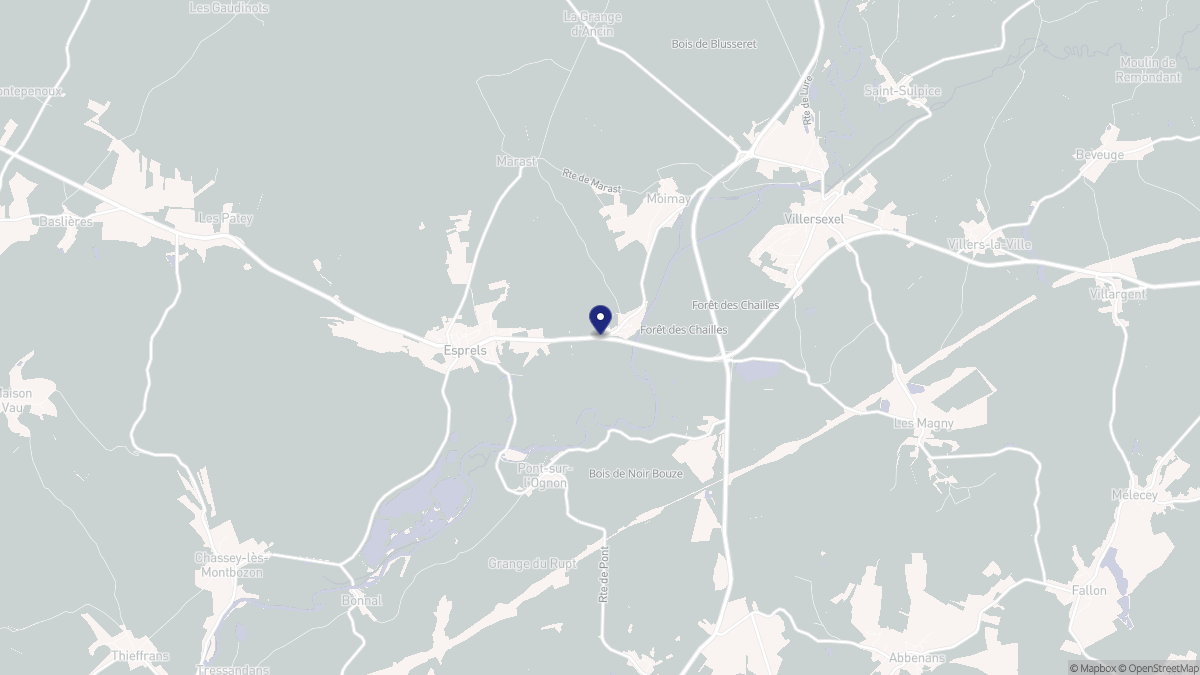 Aperçu cartographique de Autrey-le-Vay, centré sur la commune