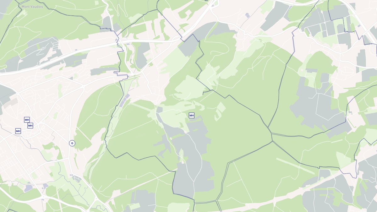 Aperçu cartographique de Brevilliers, centré sur la commune