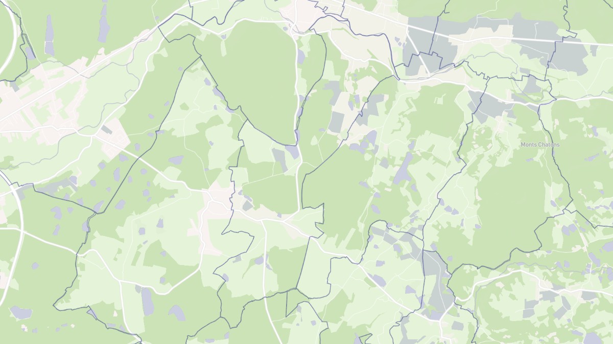Aperçu cartographique de La Bruyère, centré sur la commune