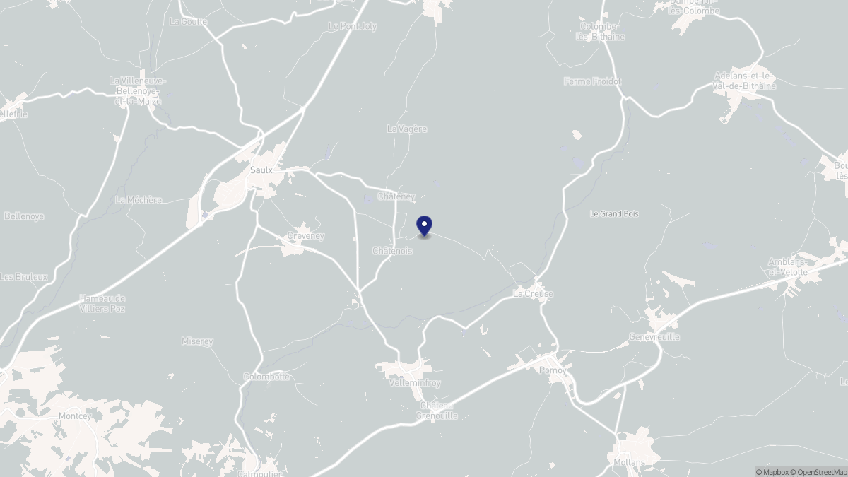 Aperçu cartographique de Châtenois, centré sur la commune