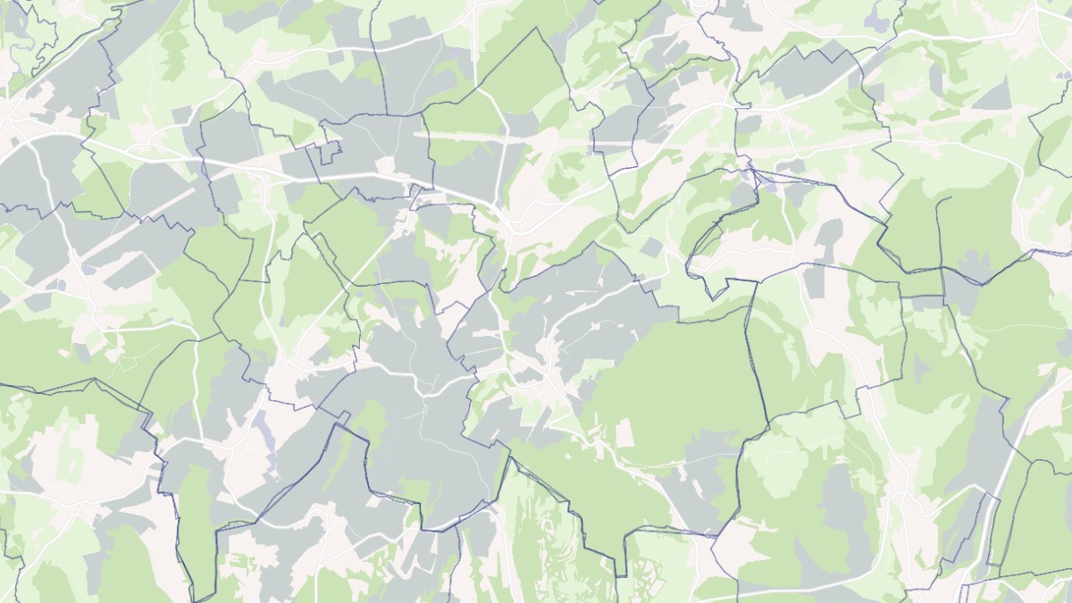 Aperçu cartographique de Belles-Fontaines, centré sur la commune