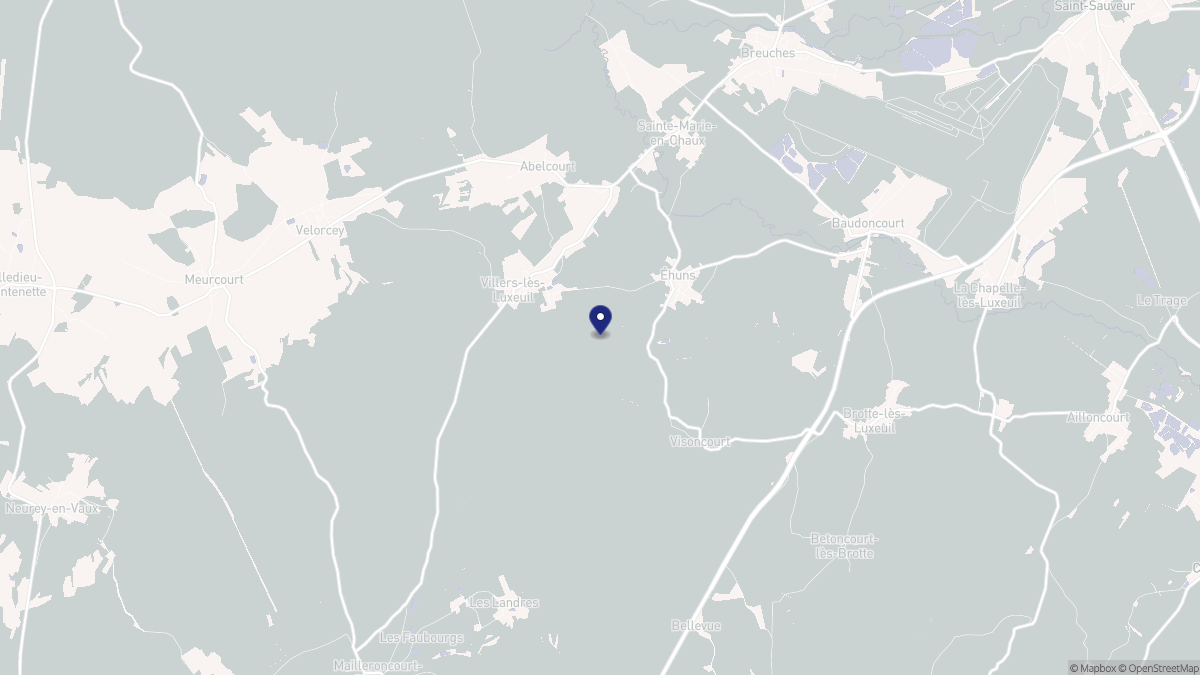 Aperçu cartographique de Éhuns, centré sur la commune
