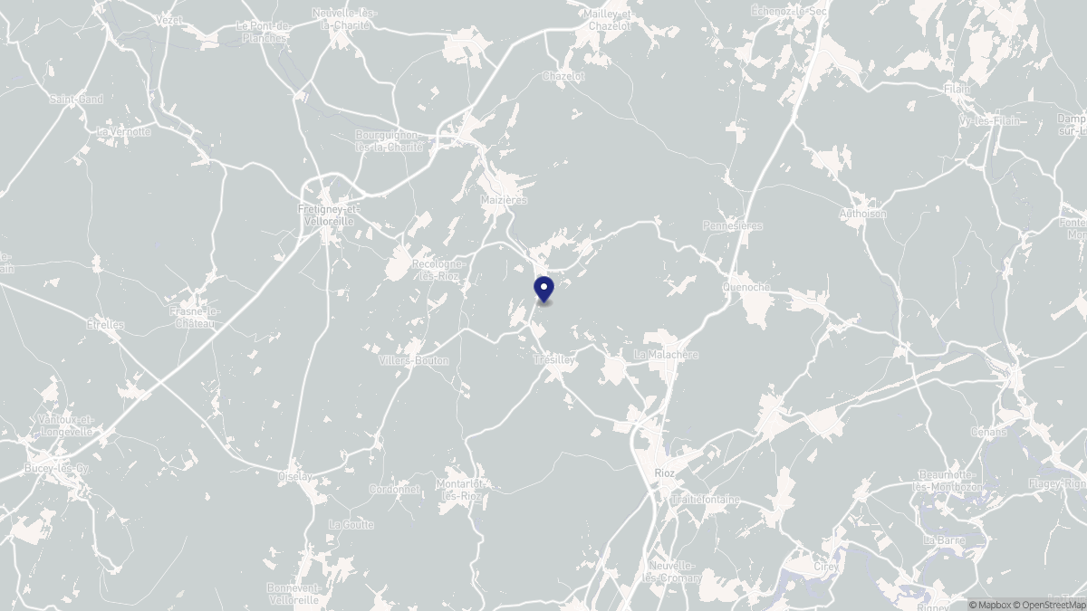 Aperçu cartographique de Fondremand, centré sur la commune