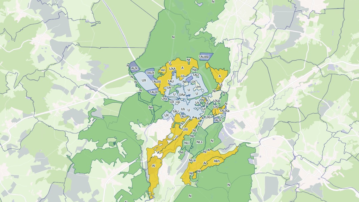 Aperçu cartographique de Lure, centré sur la commune
