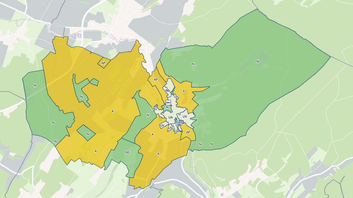 Aperçu cartographique de Maizières, centré sur la commune