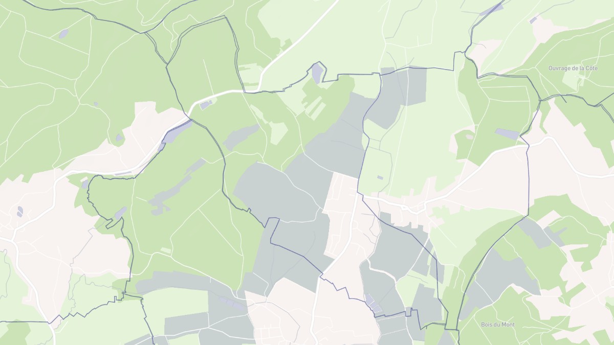Aperçu cartographique de Mandrevillars, centré sur la commune