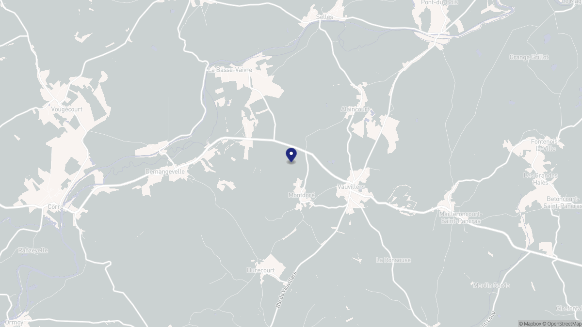 Aperçu cartographique de Montdoré, centré sur la commune
