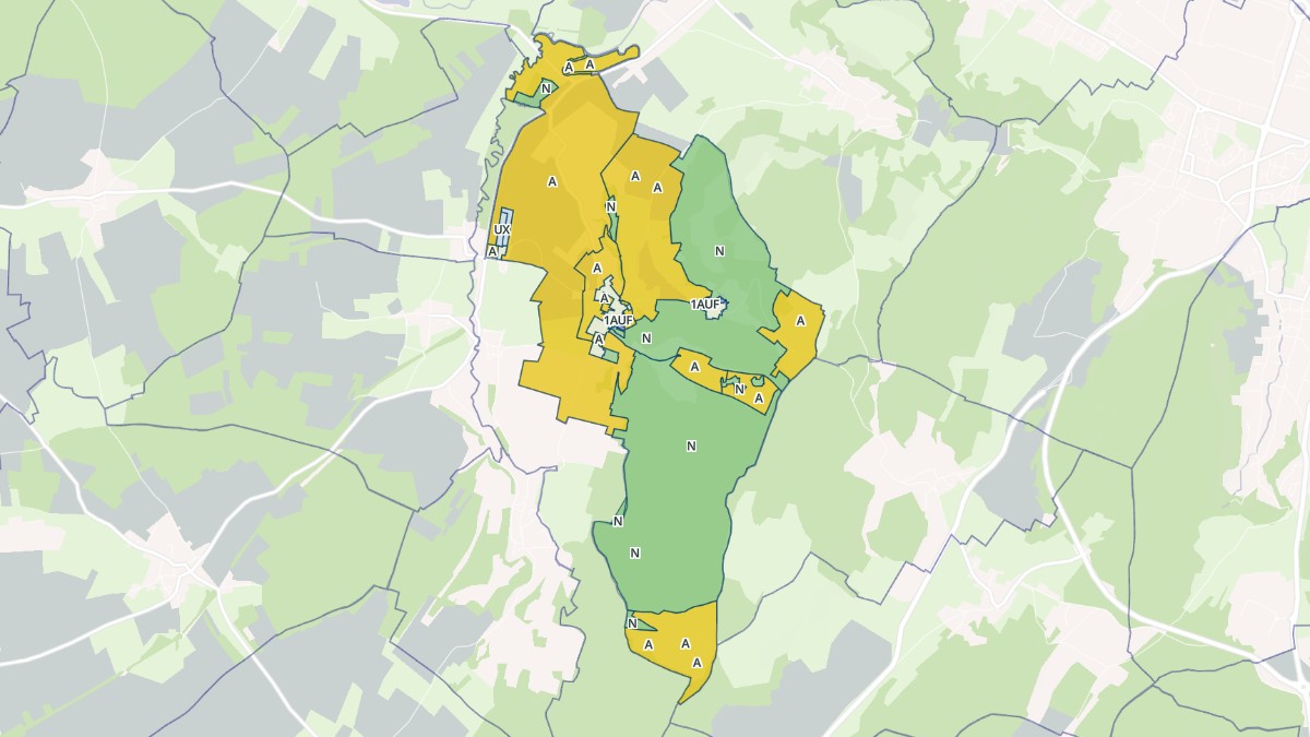 Aperçu cartographique de Mont-le-Vernois, centré sur la commune