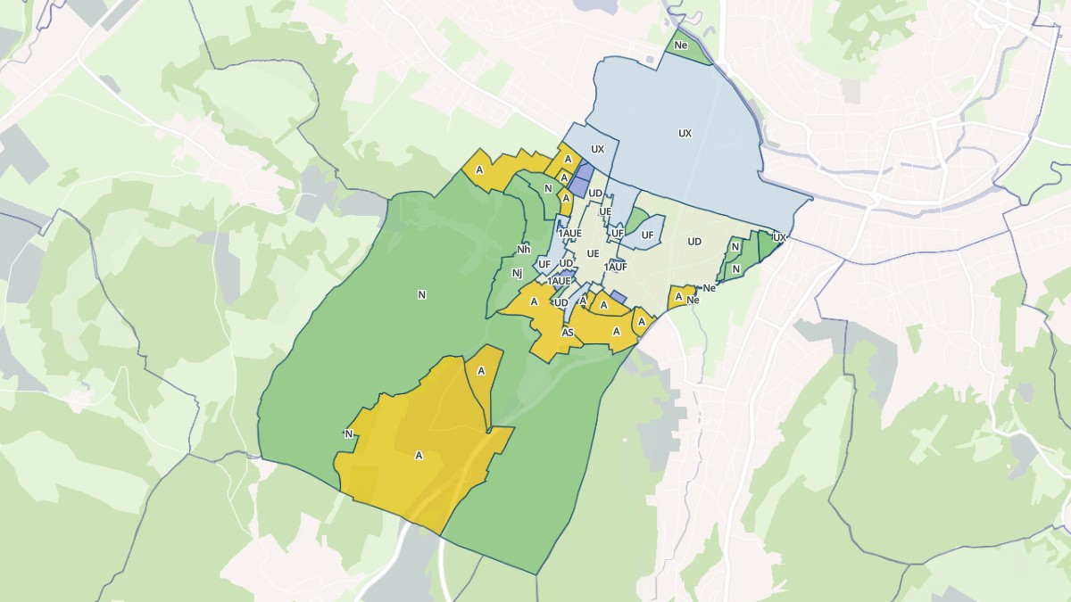 Aperçu cartographique de Noidans-lès-Vesoul, centré sur la commune