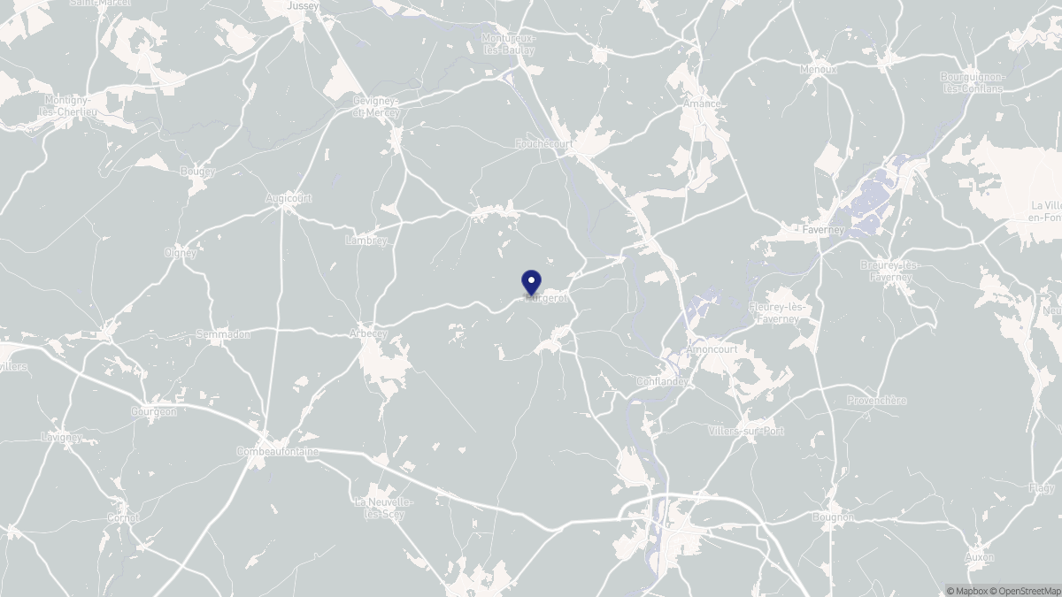 Aperçu cartographique de Purgerot, centré sur la commune
