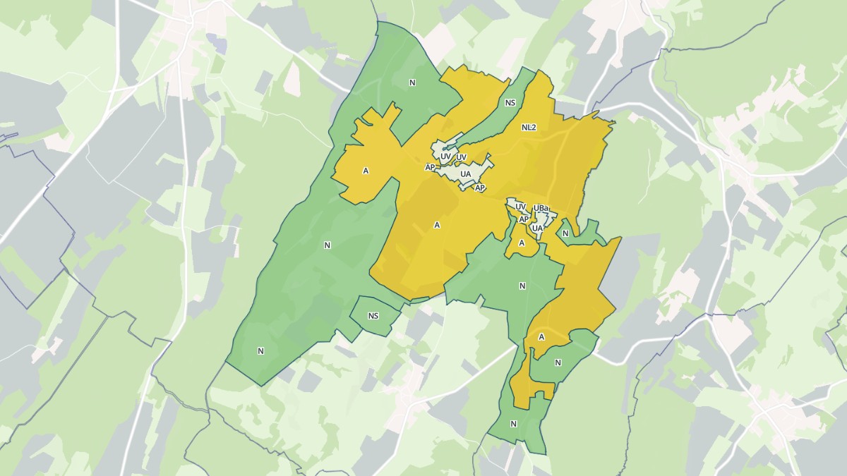 Aperçu cartographique de Recologne-lès-Rioz, centré sur la commune