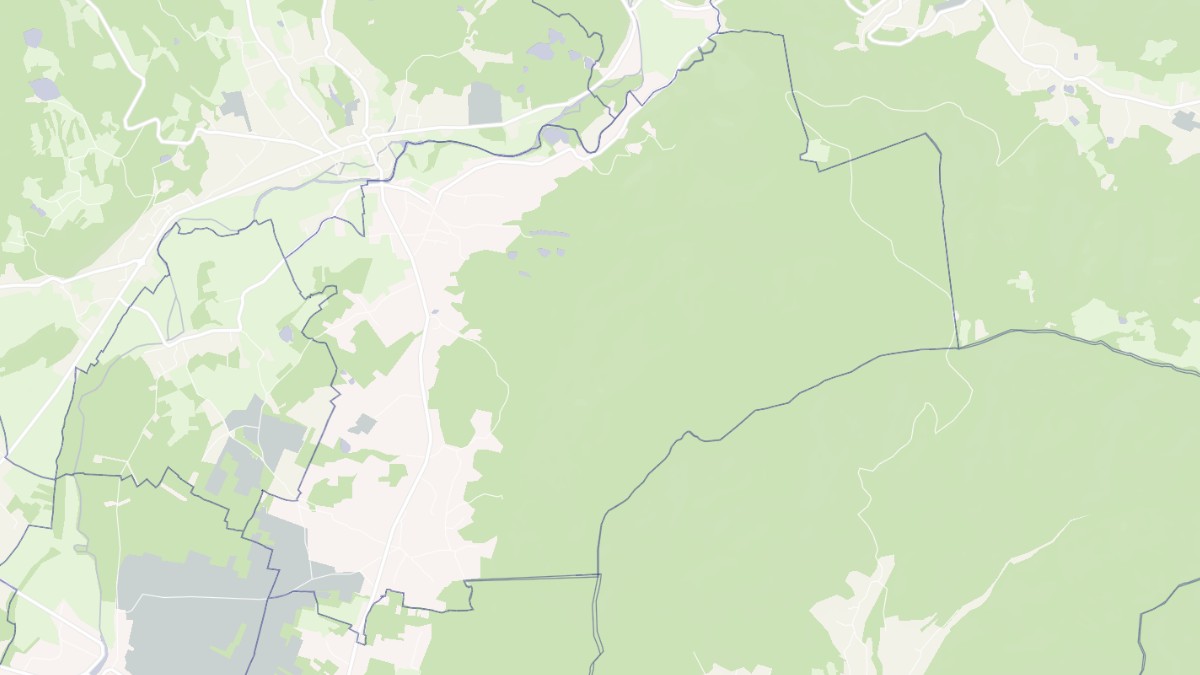 Aperçu cartographique de Saint-Barthélemy, centré sur la commune