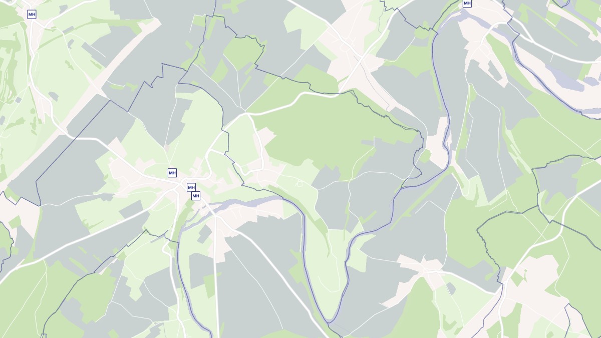 Aperçu cartographique de Thiénans, centré sur la commune