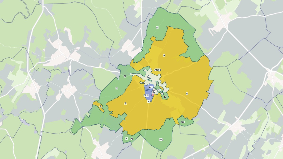 Aperçu cartographique de Valay, centré sur la commune
