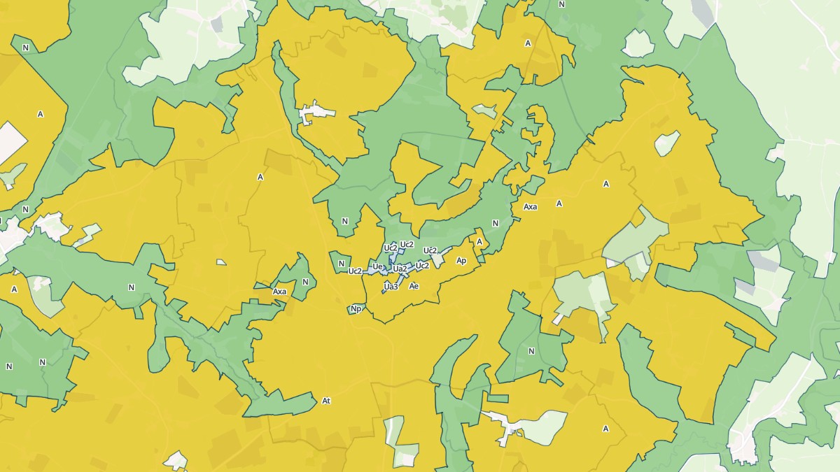 Aperçu cartographique de Baron, centré sur la commune