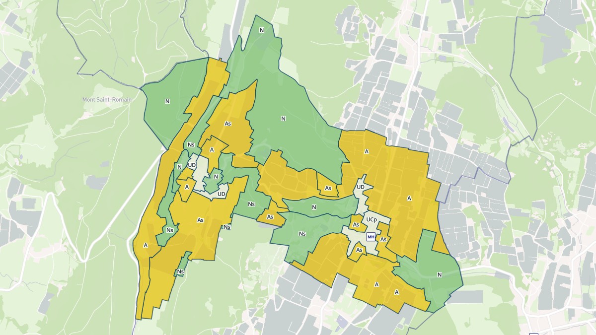 Aperçu cartographique de Bissy-la-Mâconnaise, centré sur la commune
