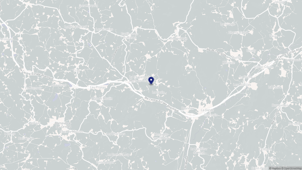 Aperçu cartographique de La Chapelle-du-Mont-de-France, centré sur la commune