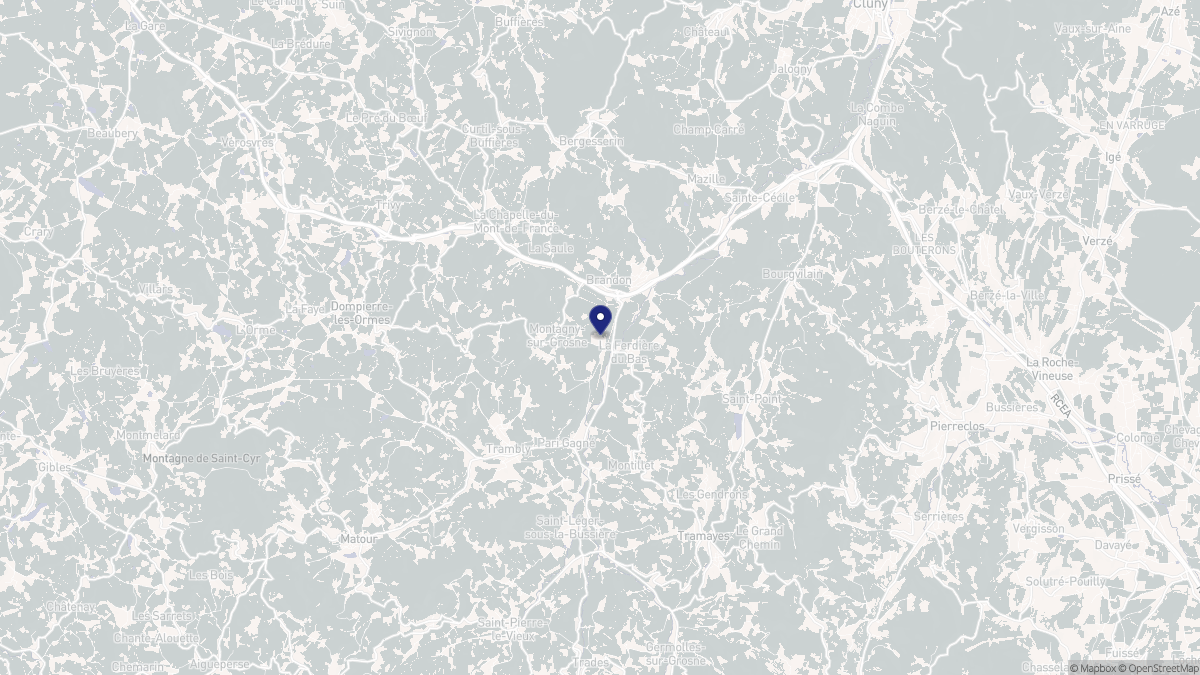 Aperçu cartographique de Navour-sur-Grosne, centré sur la commune