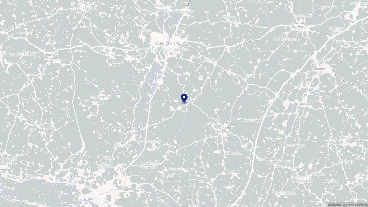 Aperçu cartographique de Clessy, centré sur la commune