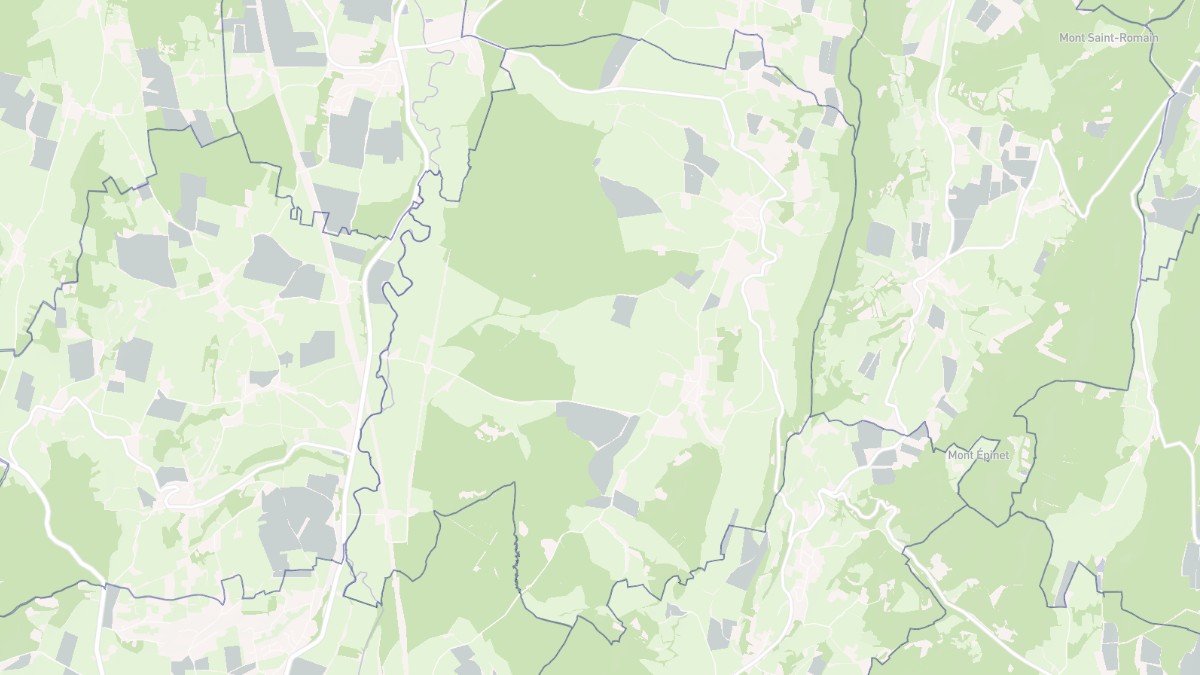 Aperçu cartographique de Cortambert, centré sur la commune