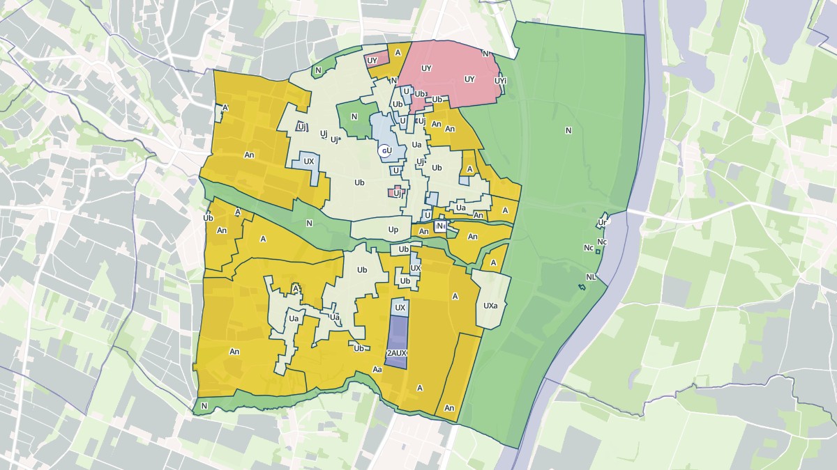 Aperçu cartographique de Crêches-sur-Saône, centré sur la commune