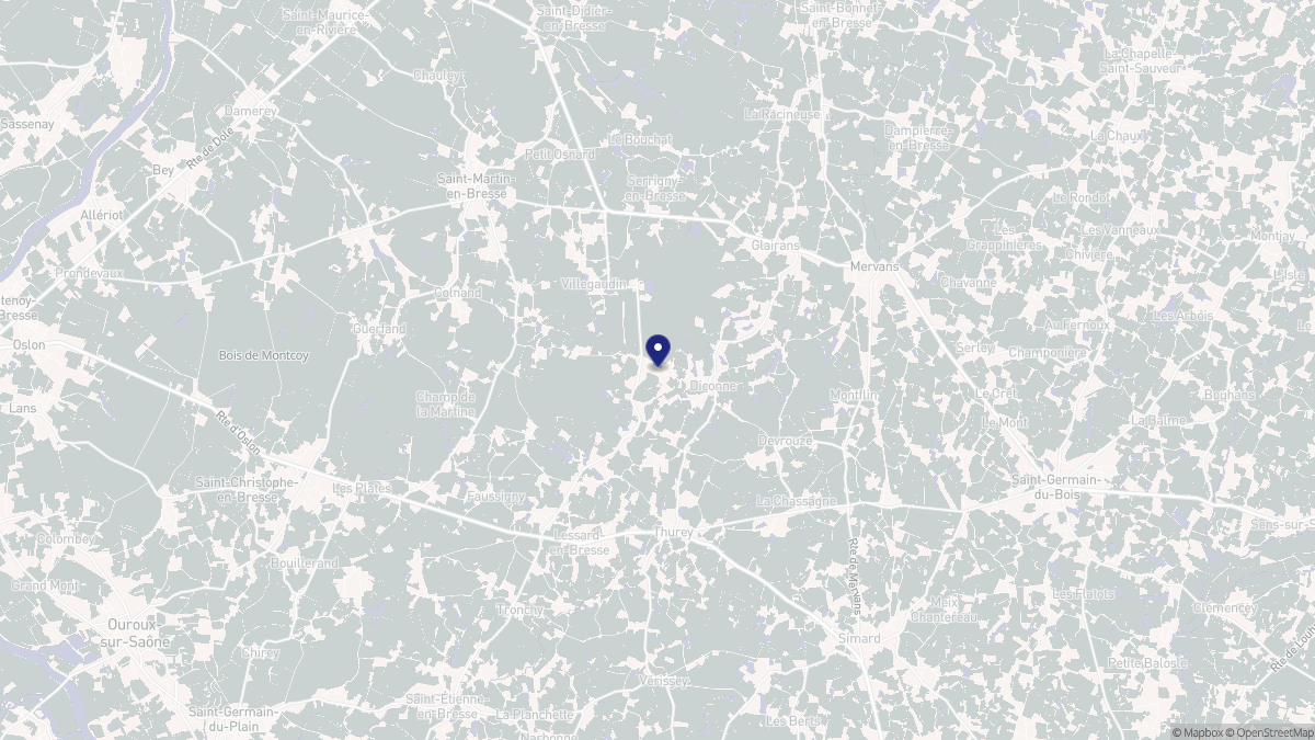 Aperçu cartographique de Diconne, centré sur la commune