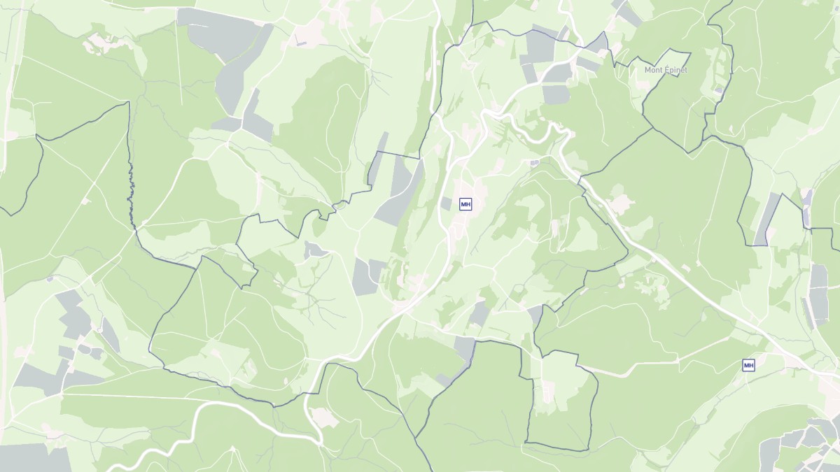 Aperçu cartographique de Donzy-le-Pertuis, centré sur la commune