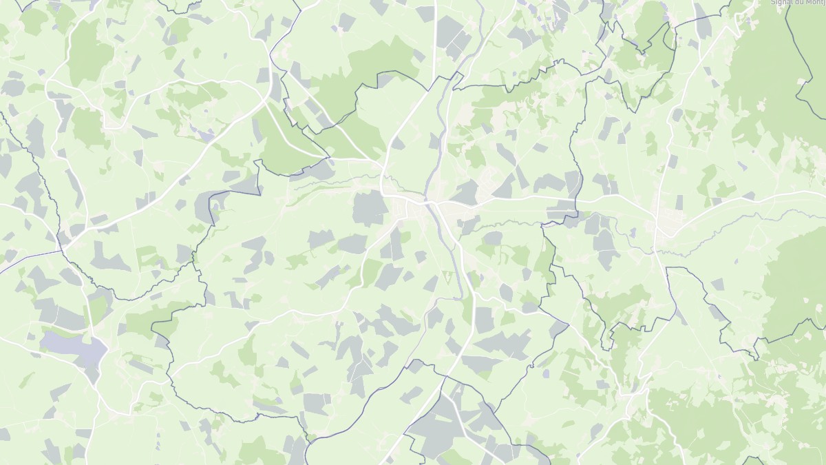 Aperçu cartographique de Étang-sur-Arroux, centré sur la commune