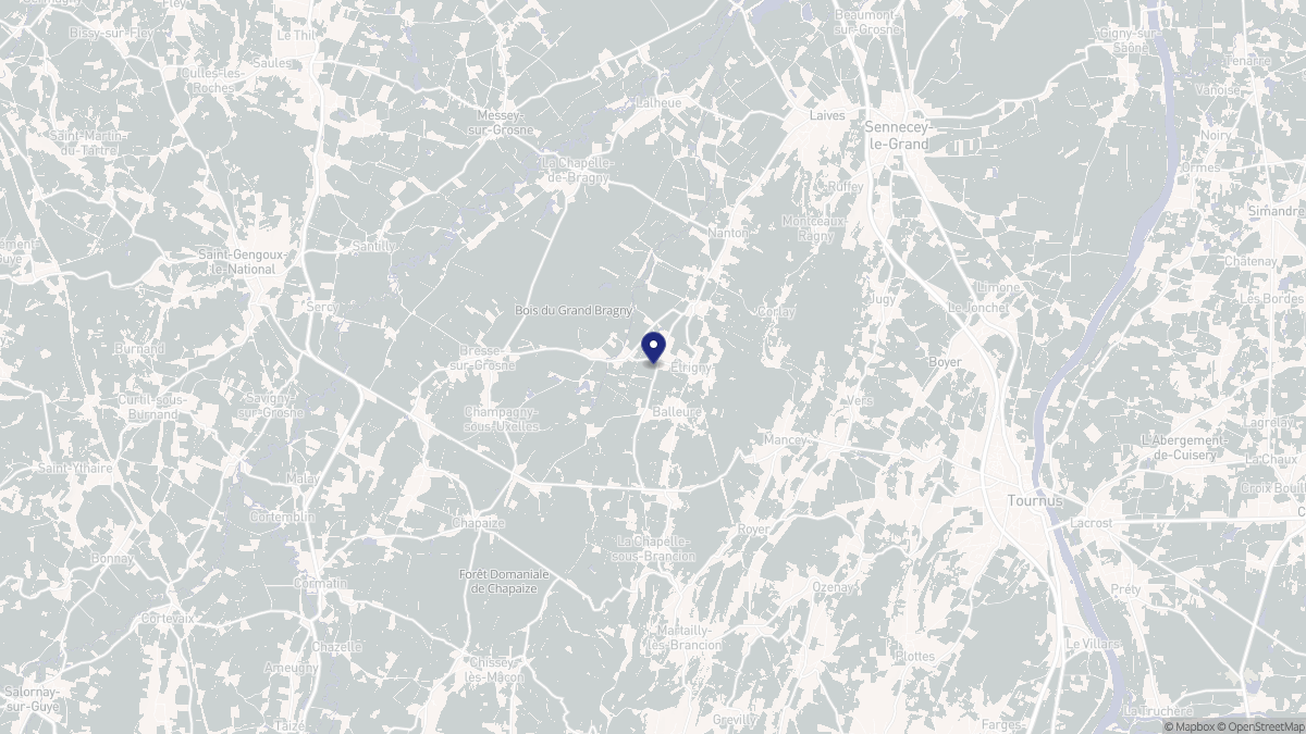 Aperçu cartographique de Étrigny, centré sur la commune