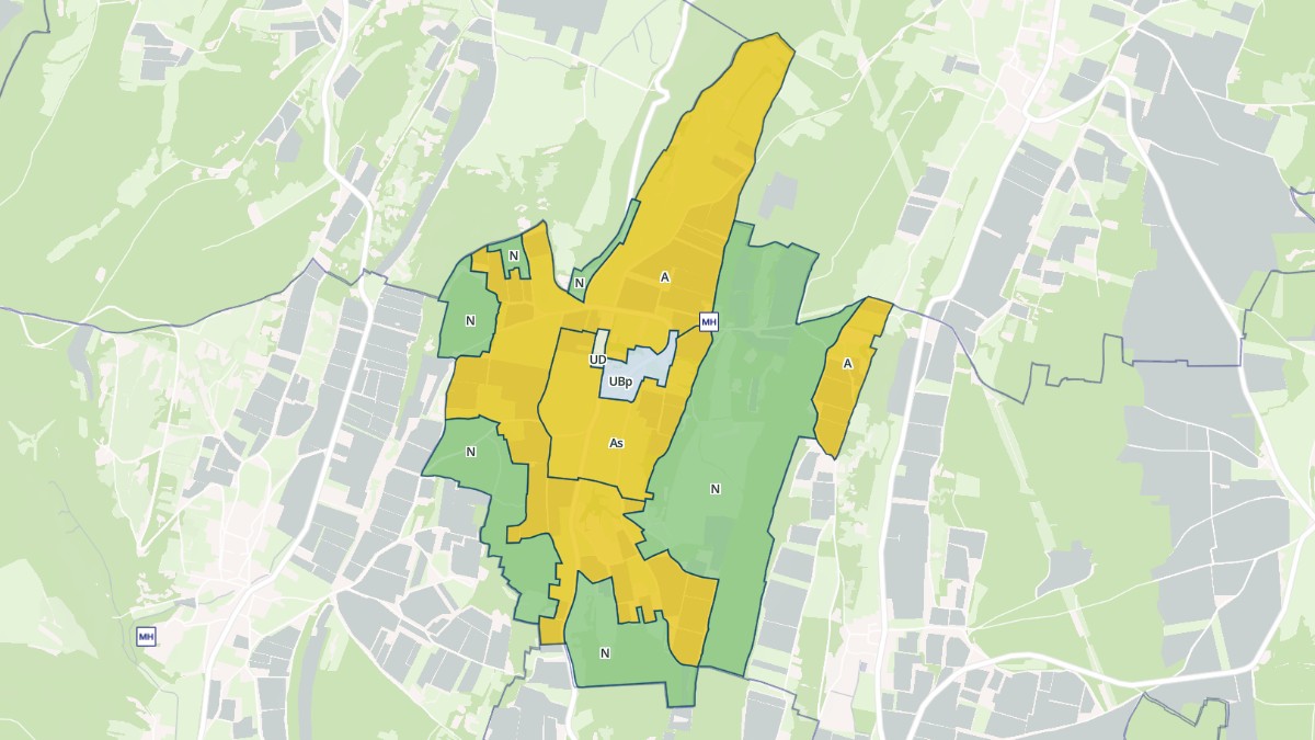 Aperçu cartographique de Grevilly, centré sur la commune