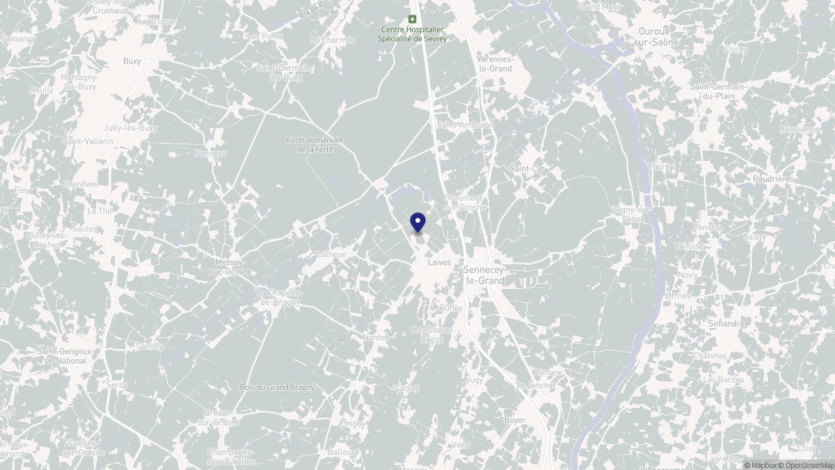 Aperçu cartographique de Laives, centré sur la commune