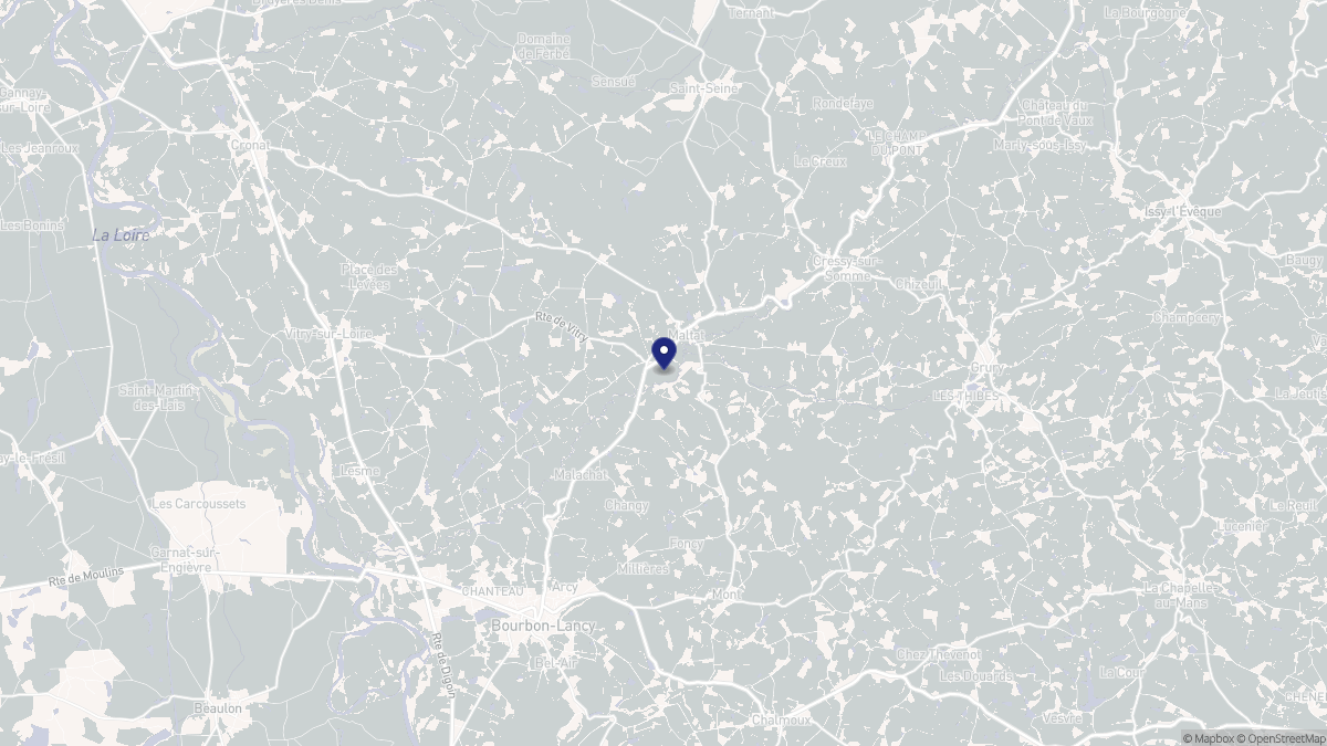 Aperçu cartographique de Maltat, centré sur la commune