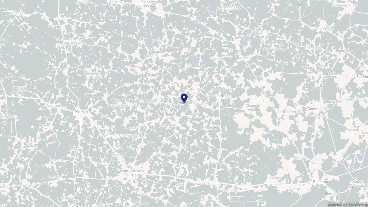 Aperçu cartographique de Montjay, centré sur la commune