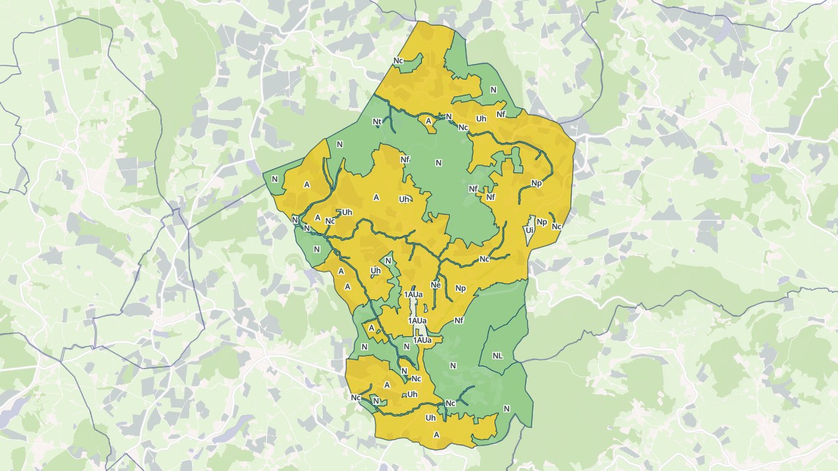 Aperçu cartographique de Montmelard, centré sur la commune