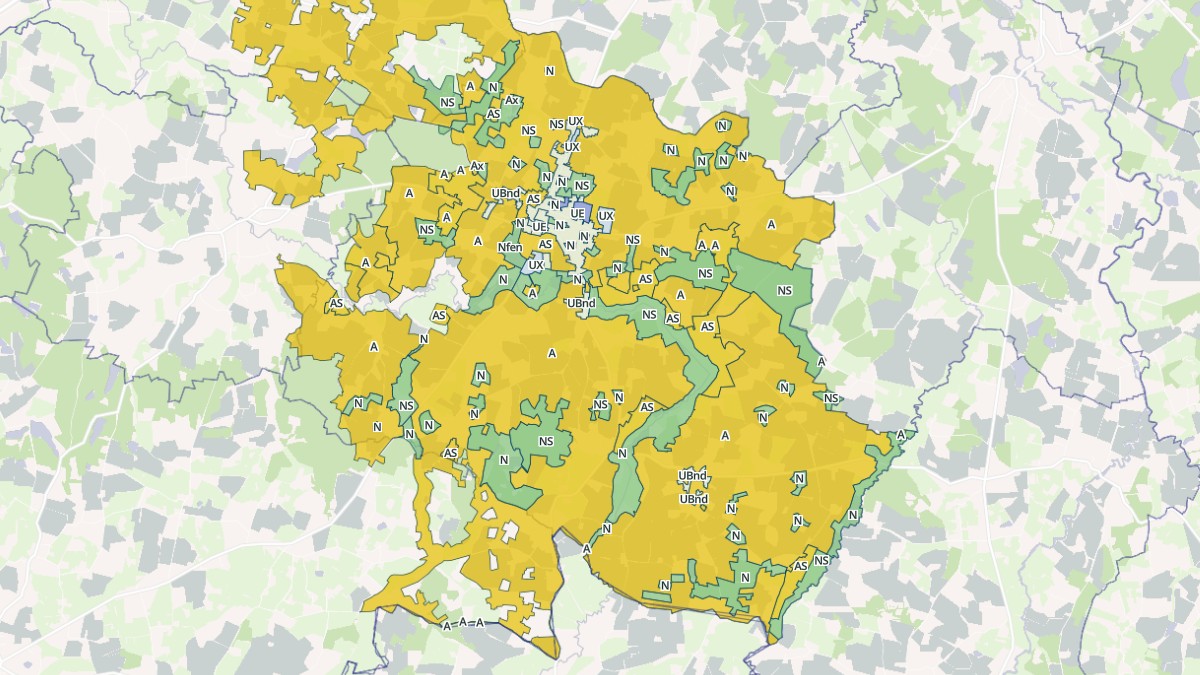 Aperçu cartographique de Montpont-en-Bresse, centré sur la commune
