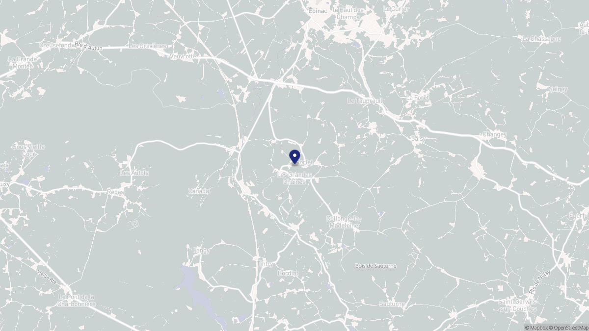 Aperçu cartographique de Morlet, centré sur la commune