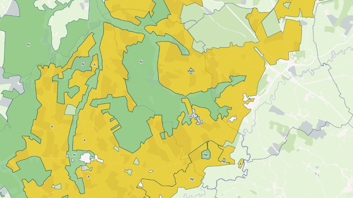 Aperçu cartographique de Nochize, centré sur la commune