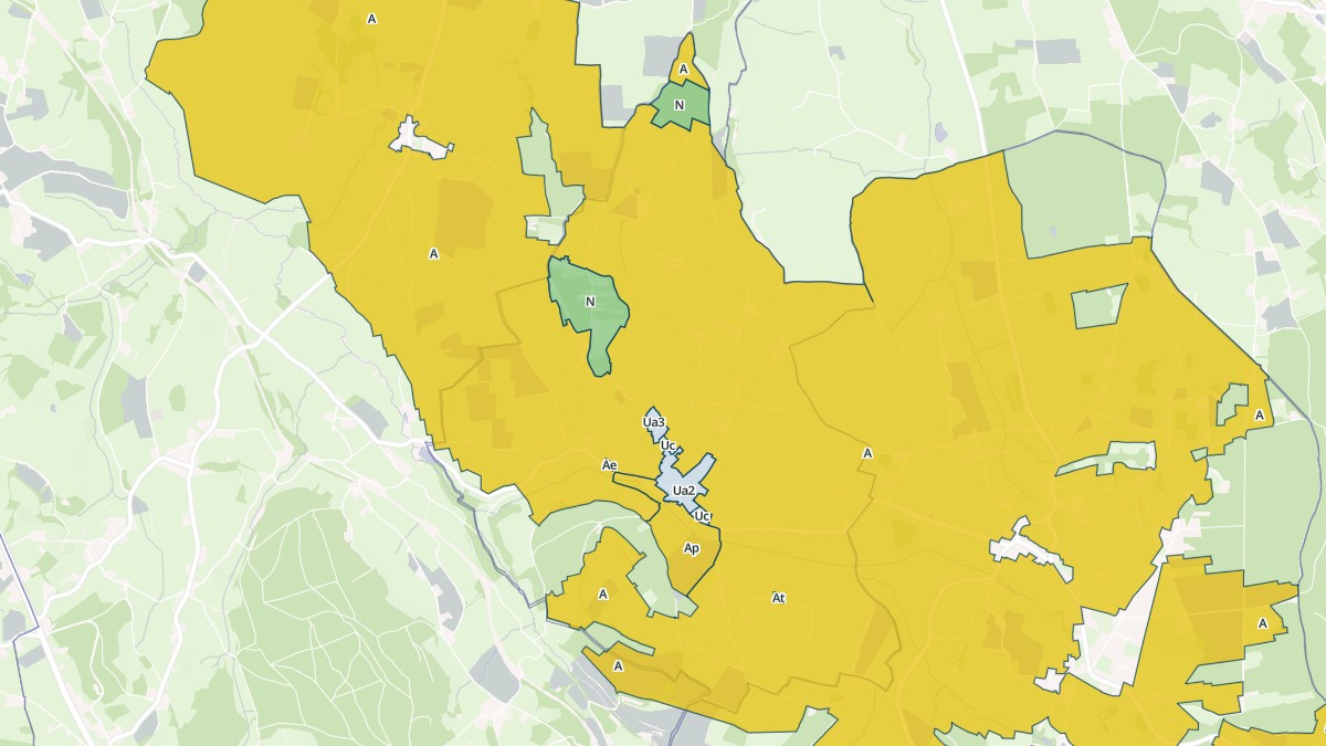 Aperçu cartographique de Ouroux-sous-le-Bois-Sainte-Marie, centré sur la commune