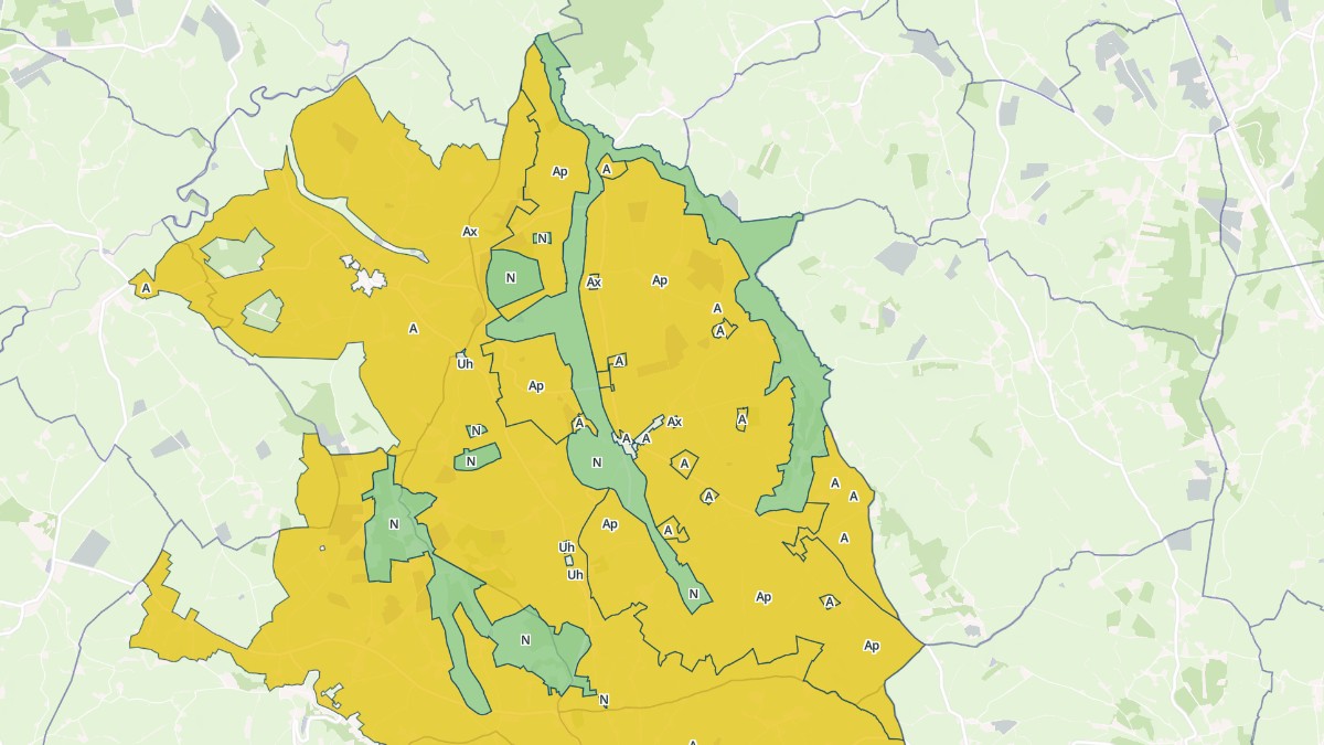 Aperçu cartographique de Oyé, centré sur la commune