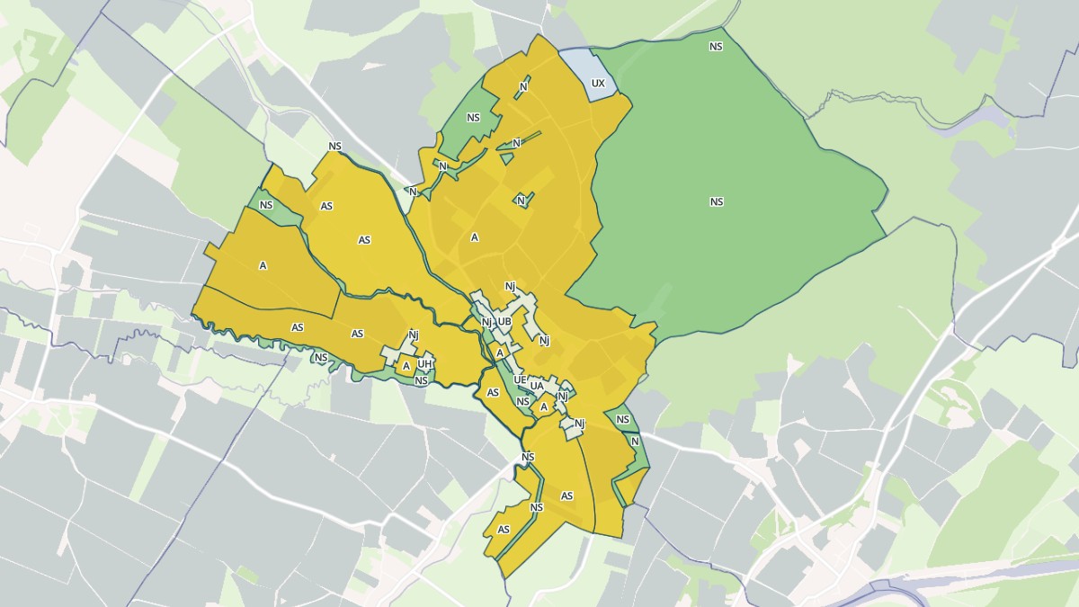 Aperçu cartographique de Palleau, centré sur la commune