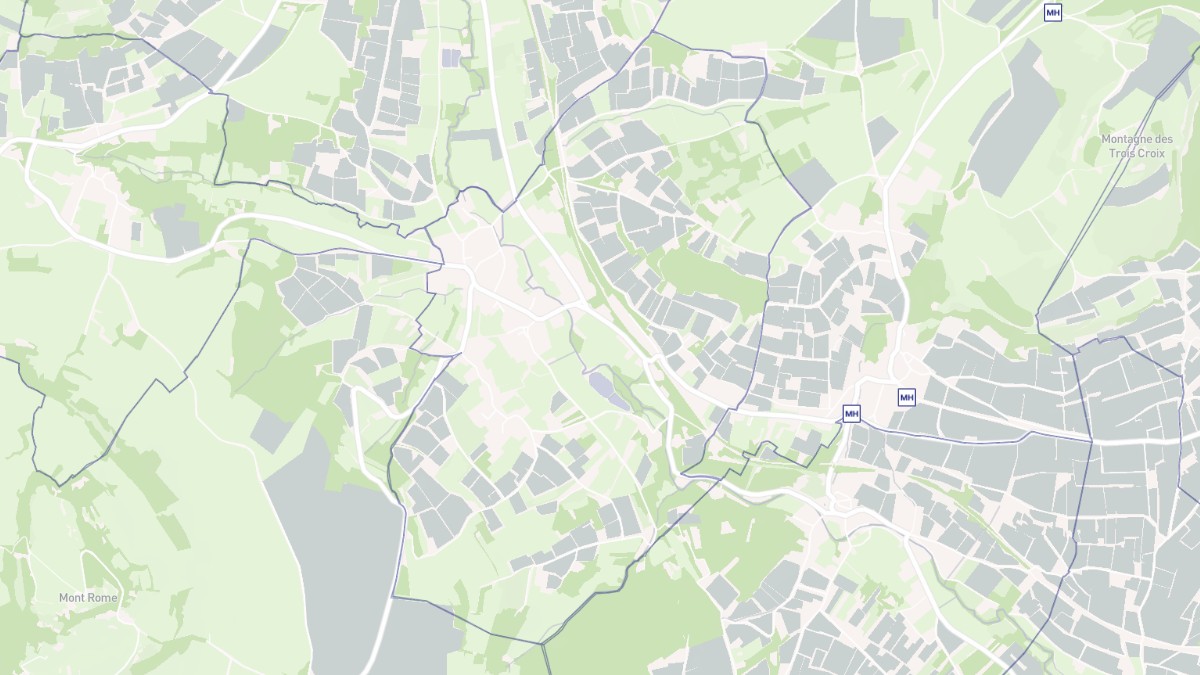 Aperçu cartographique de Paris-l'Hôpital, centré sur la commune
