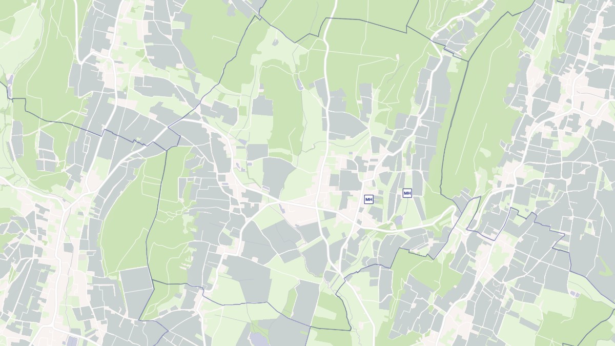 Aperçu cartographique de Péronne, centré sur la commune