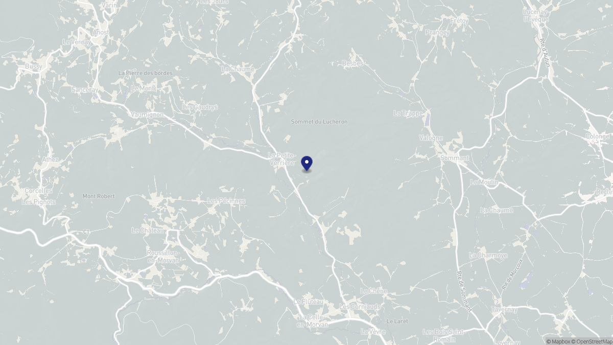 Aperçu cartographique de La Petite-Verrière, centré sur la commune