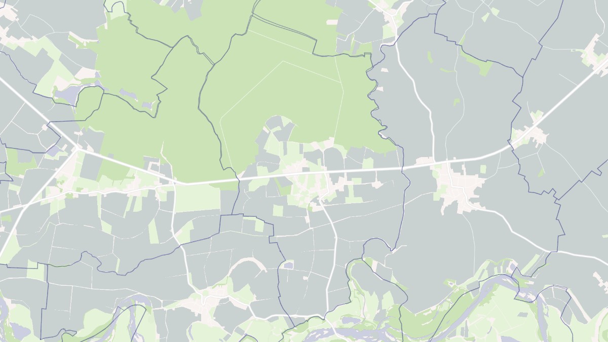 Aperçu cartographique de Pourlans, centré sur la commune