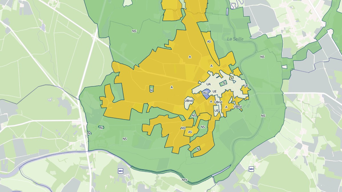 Aperçu cartographique de Ratenelle, centré sur la commune