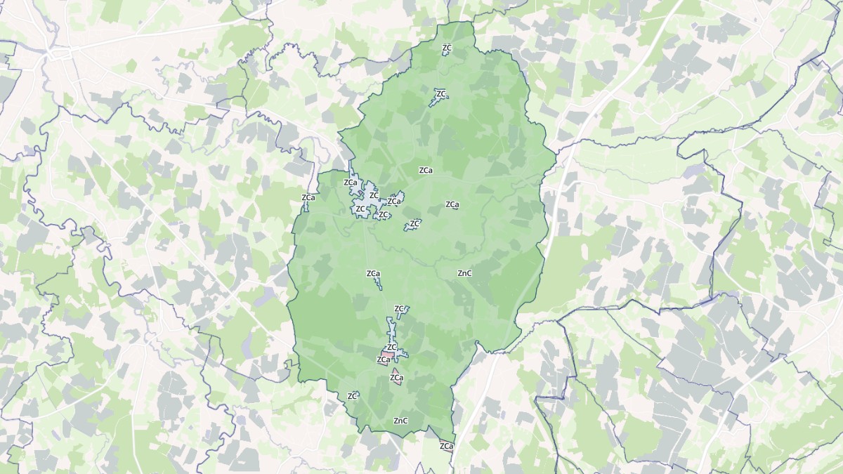 Aperçu cartographique de Sagy, centré sur la commune